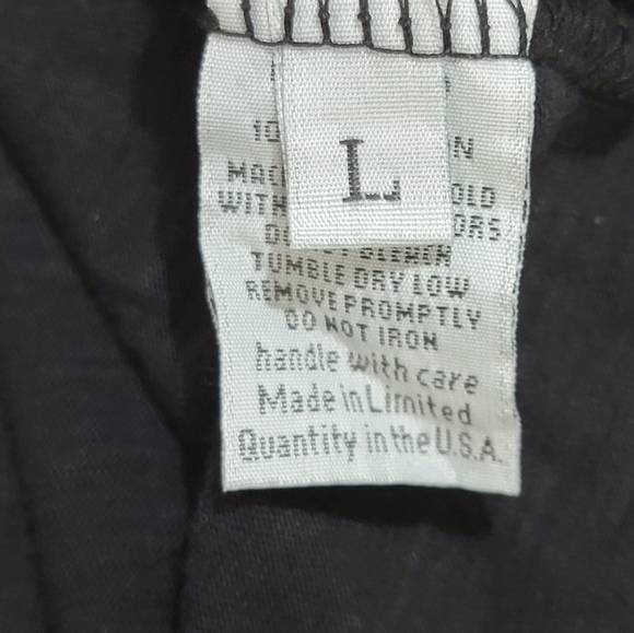 MICHAEL LAUREN Calvin along Sleeve Black Vintage pullover, Ribbed cuffs and hem - Picture 9 of 9